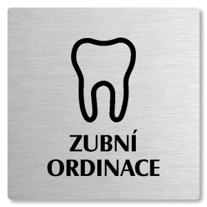 Zubní ordinace, 80x80mm, stříbrná, Nevada